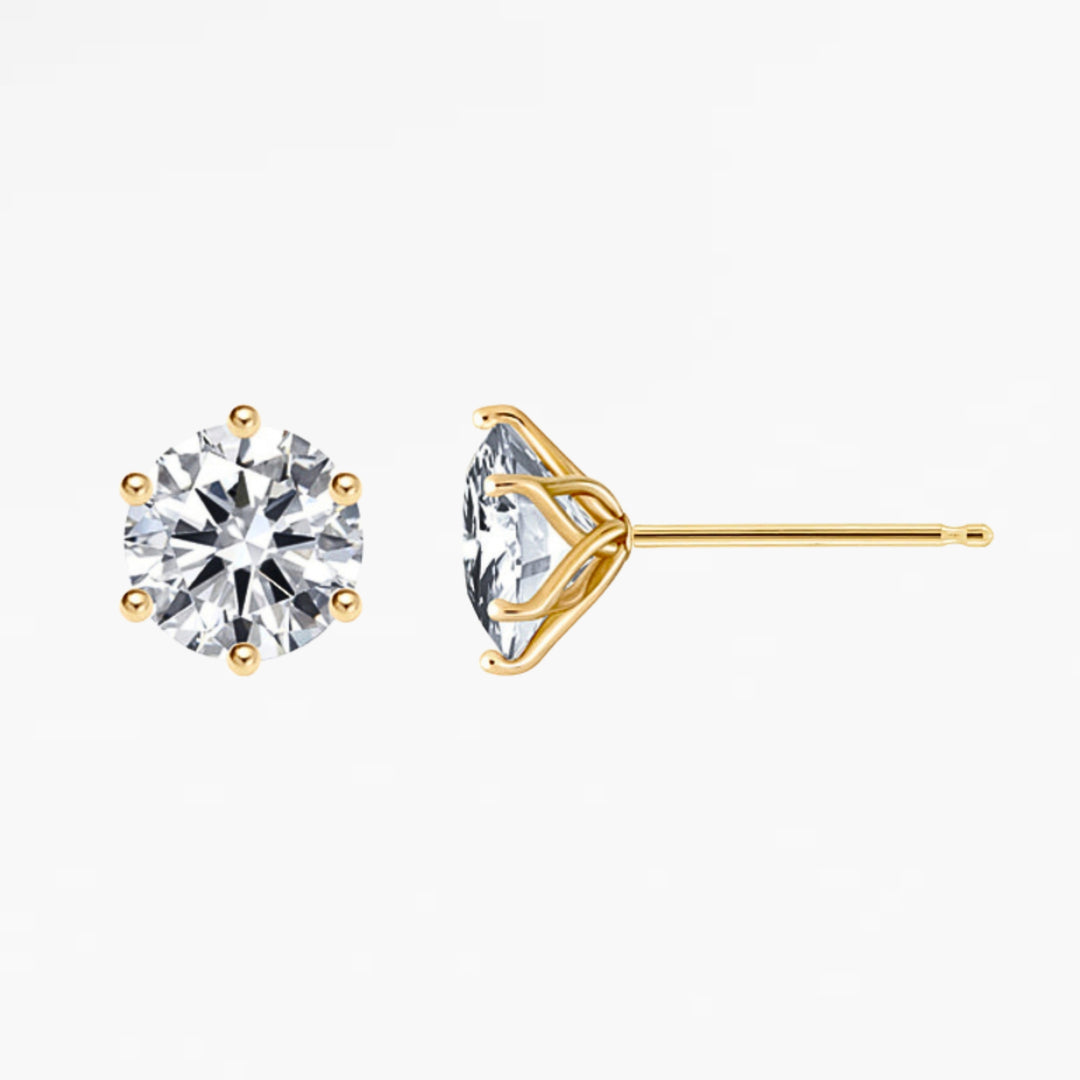 Bloomlight™ Round Brilliant Diamond Stud Earrings