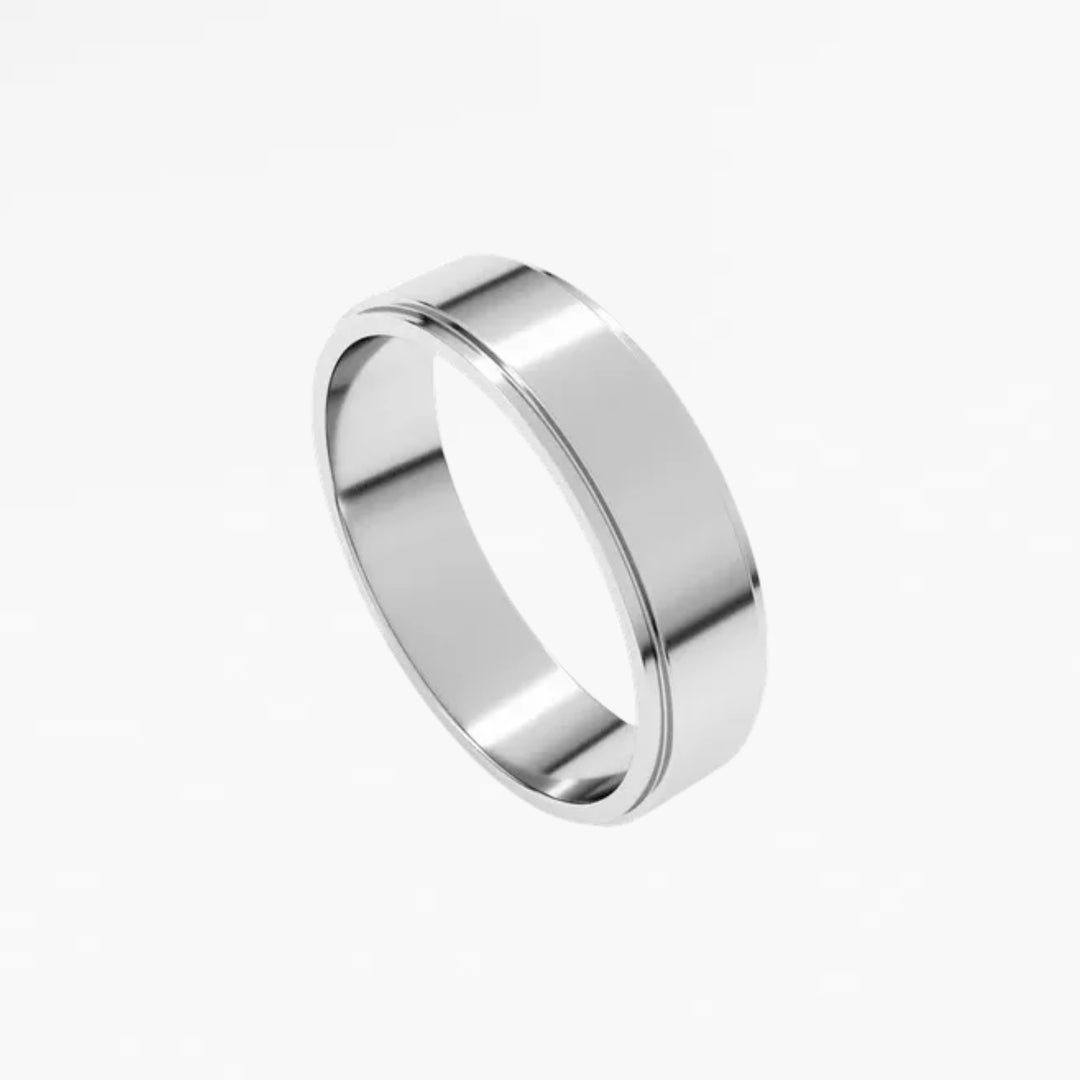 DALMENY IV Flat Wedding Band