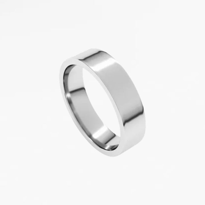 DALMENY III Flat Wedding Band