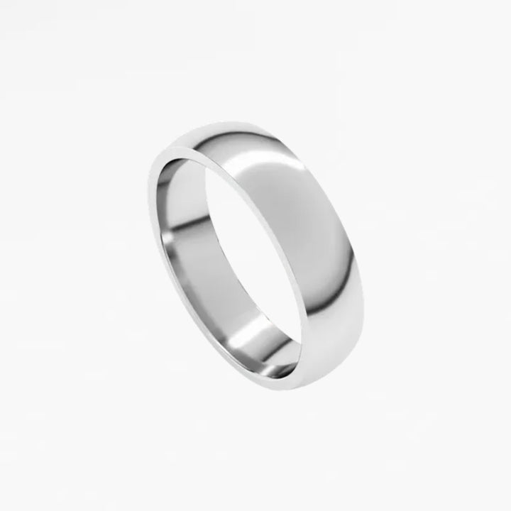 GOVAN IV Half Round Wedding Band