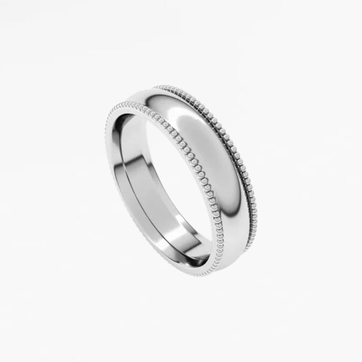 GOVAN IX Half Round Wedding Band