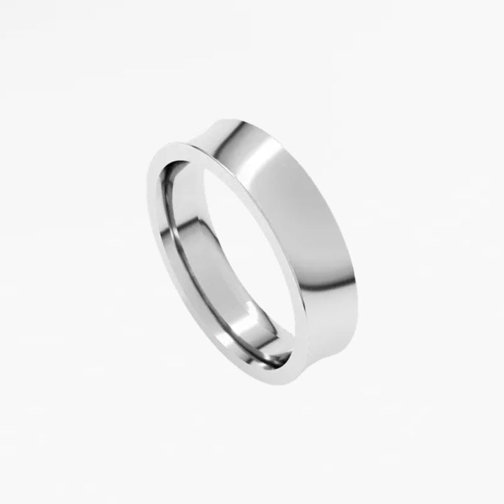 KEOMA I Concave Wedding Band