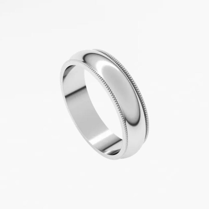GOVAN VI Half Round Wedding Band