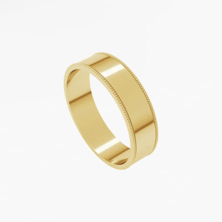 DALMENY V Flat Wedding Band