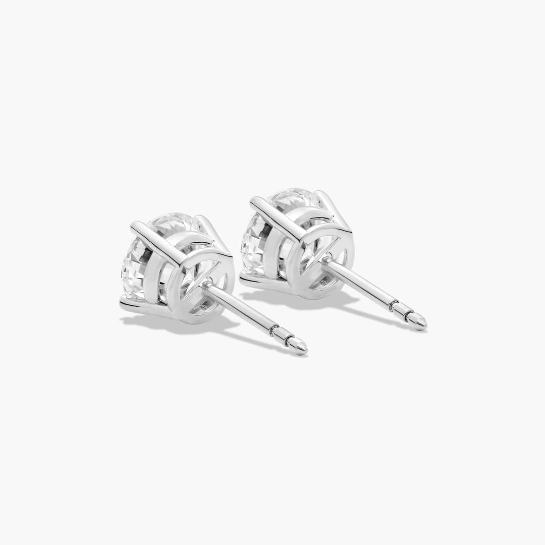 RYCROFT Four Prong Round Brilliant Diamond Stud Earrings