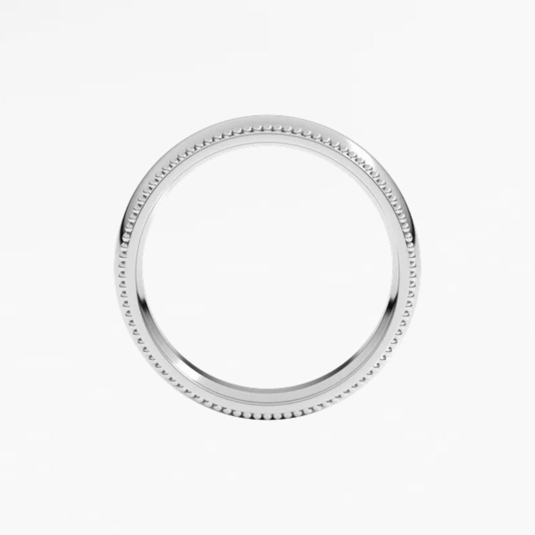 GOVAN IX Half Round Wedding Band