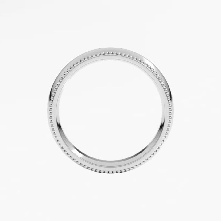 GOVAN IX Half Round Wedding Band