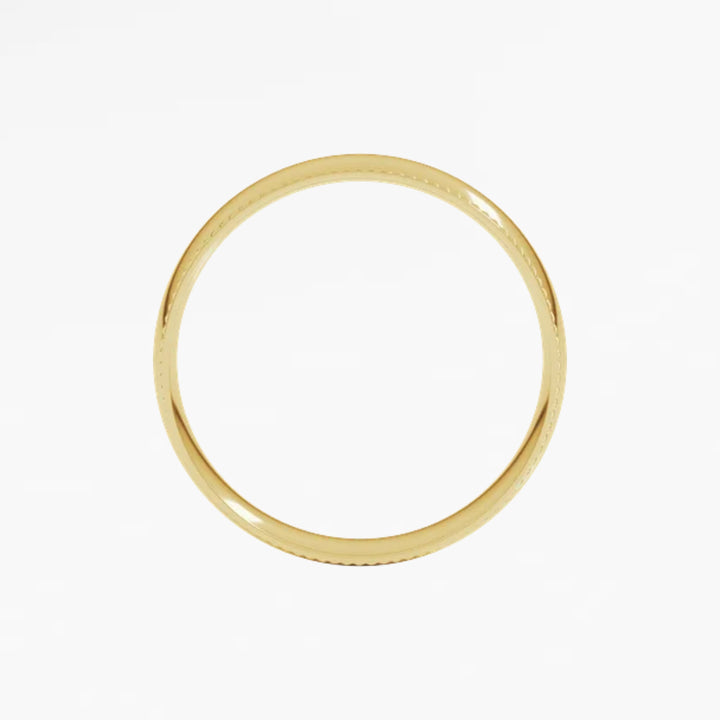 GOVAN VIII Half Round Wedding Band