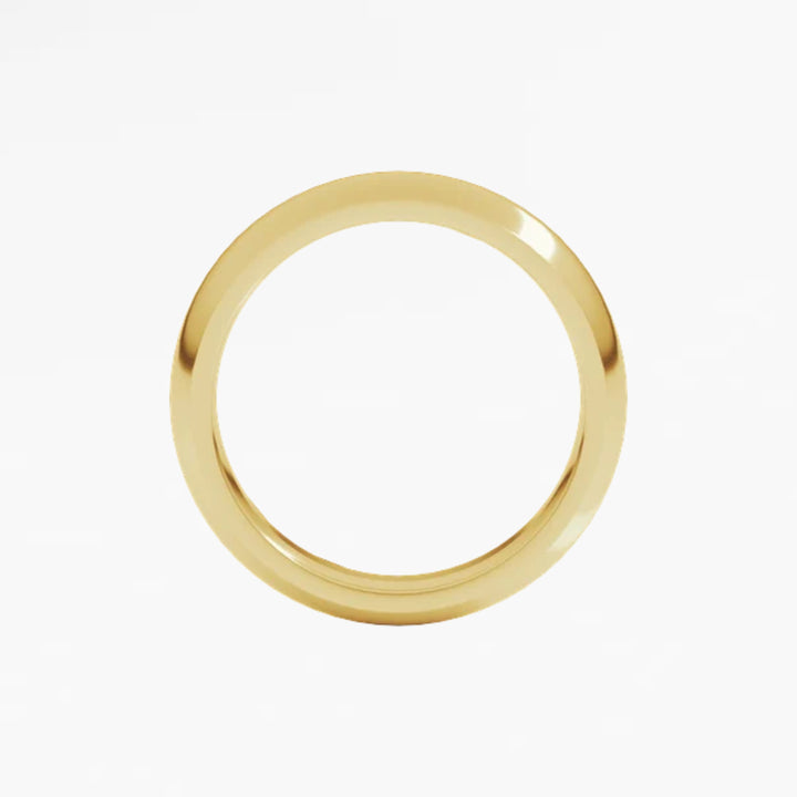 GOVAN III Half Round Wedding Band