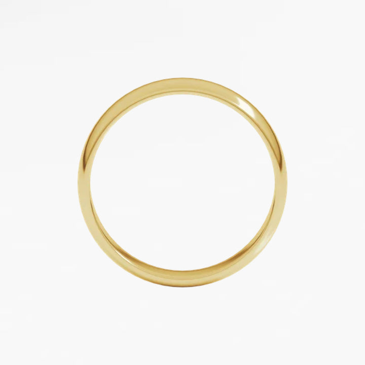 GOVAN II Half Round Wedding Band
