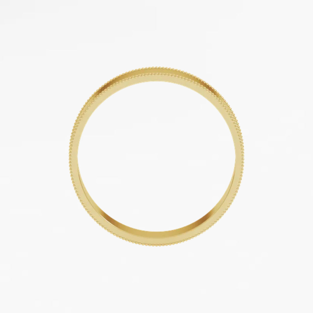 DALMENY V Flat Wedding Band