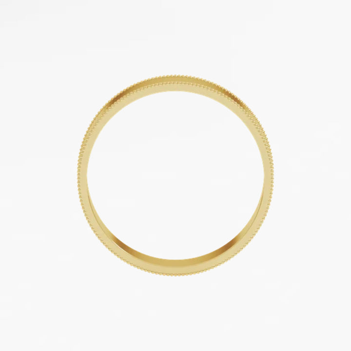 DALMENY V Flat Wedding Band