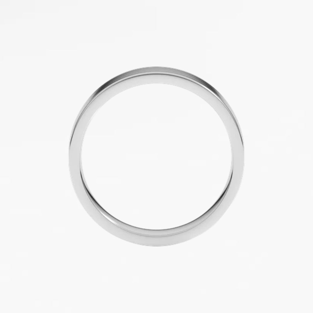 DALMENY III Flat Wedding Band