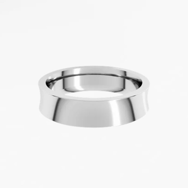 KEOMA I Concave Wedding Band