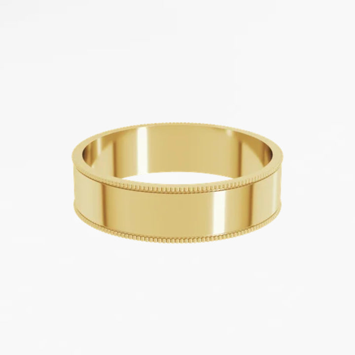 DALMENY V Flat Wedding Band