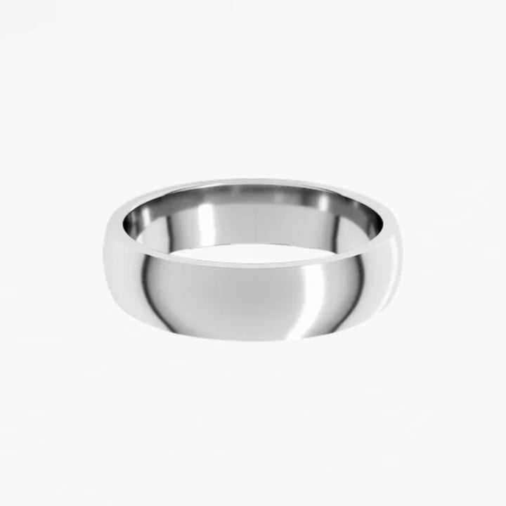 GOVAN IV Half Round Wedding Band