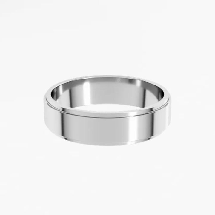 DALMENY IV Flat Wedding Band