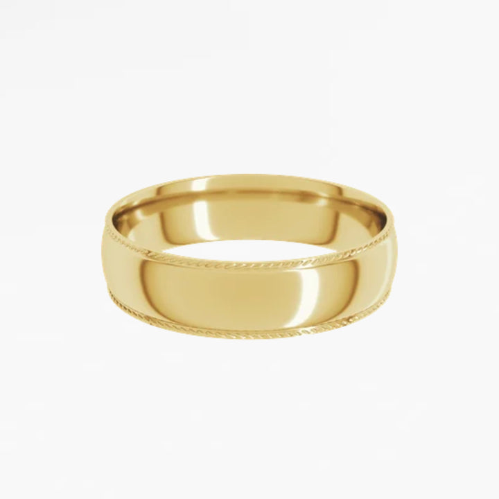 GOVAN VIII Half Round Wedding Band
