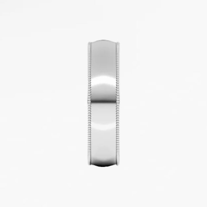 GOVAN VII Half Round Wedding Band