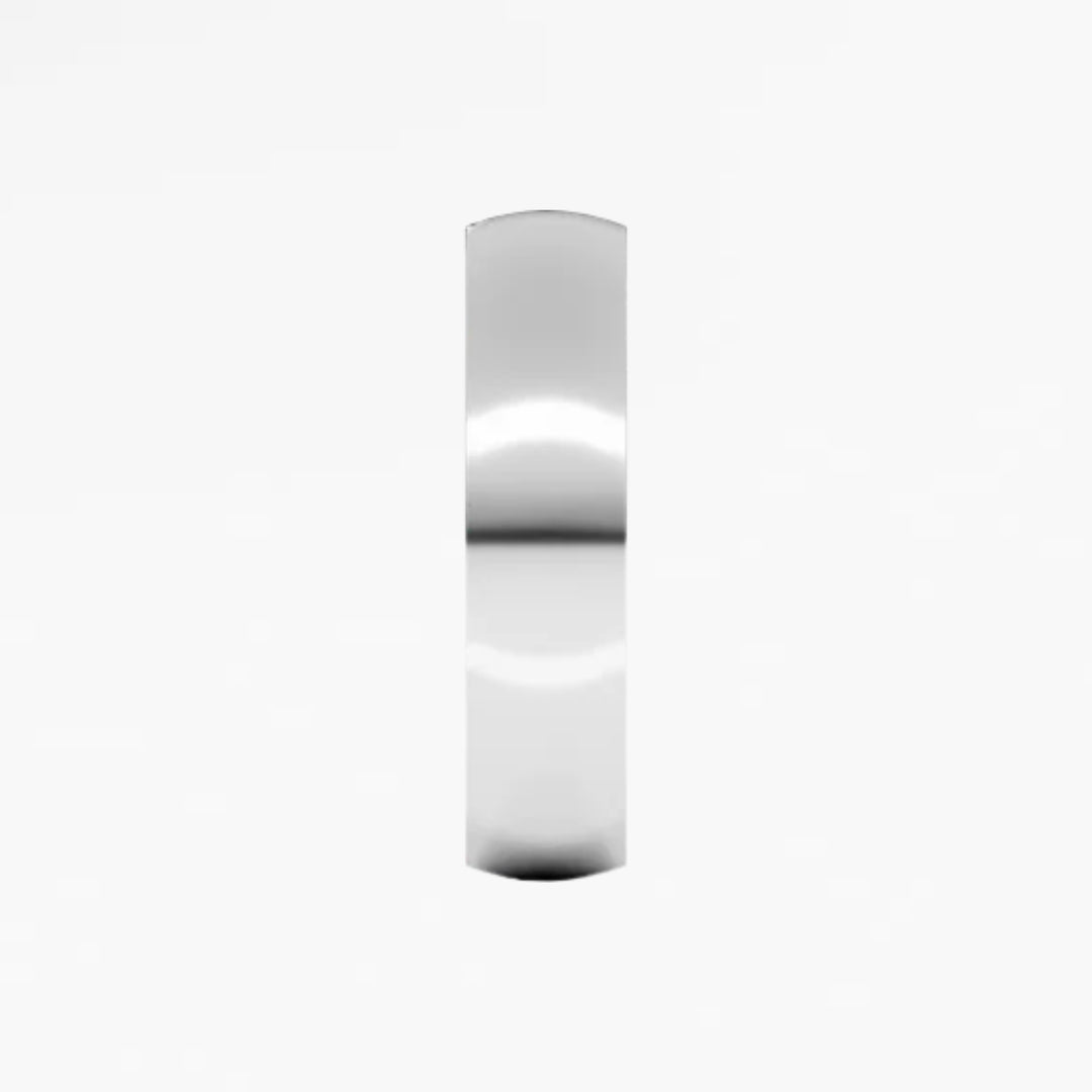 GOVAN IV Half Round Wedding Band