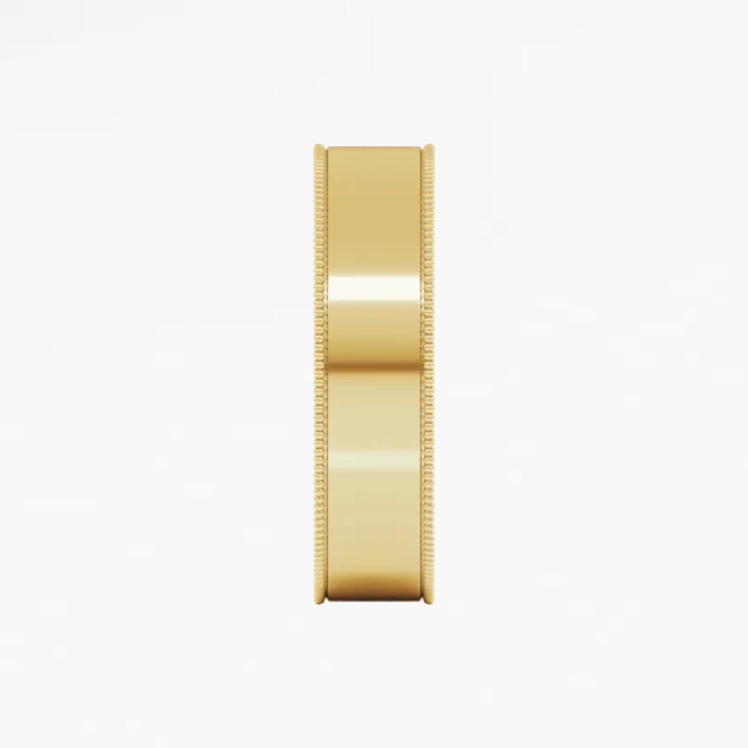 DALMENY V Flat Wedding Band