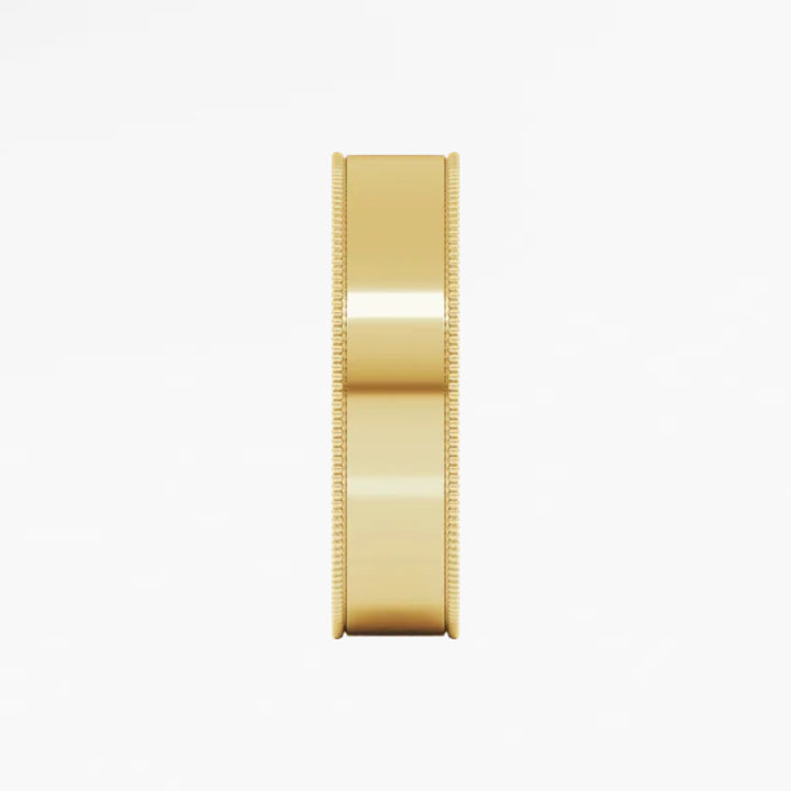 DALMENY V Flat Wedding Band