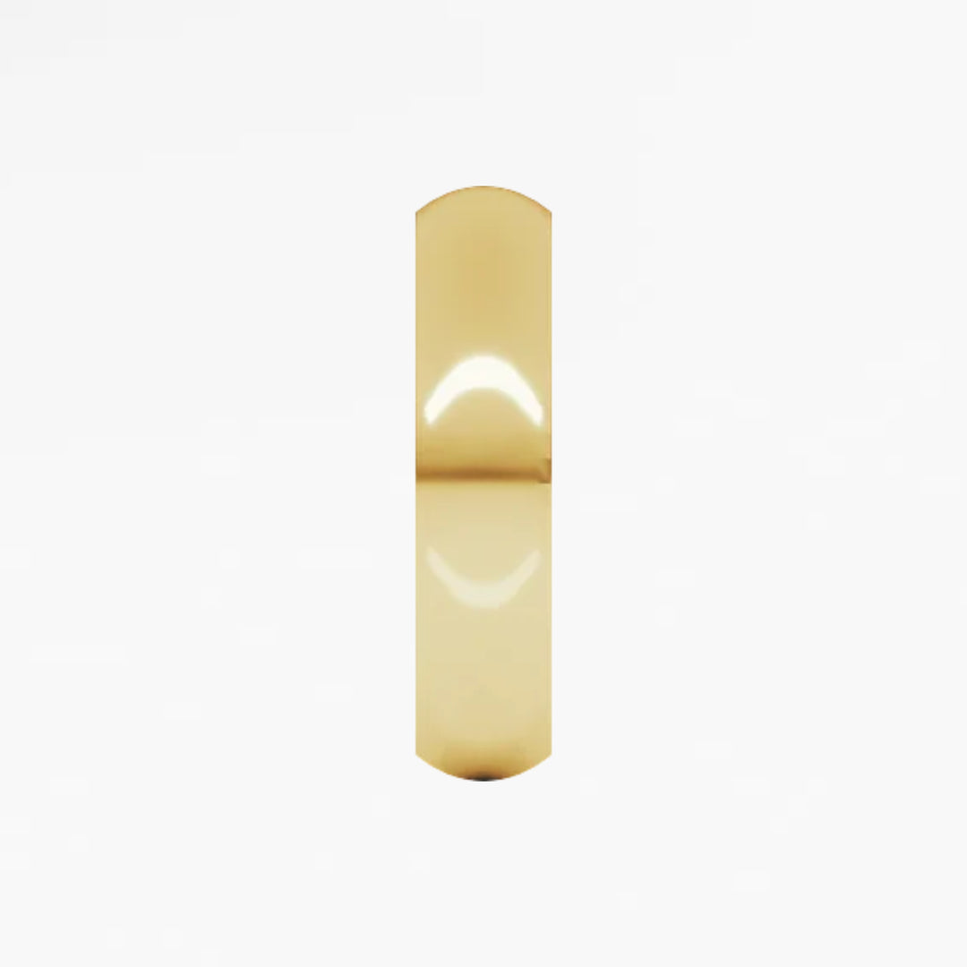 GOVAN III Half Round Wedding Band