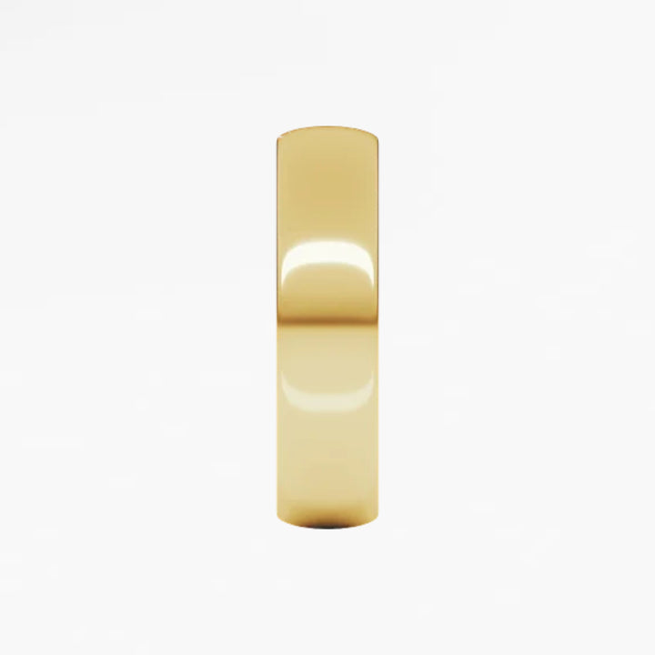 GOVAN II Half Round Wedding Band
