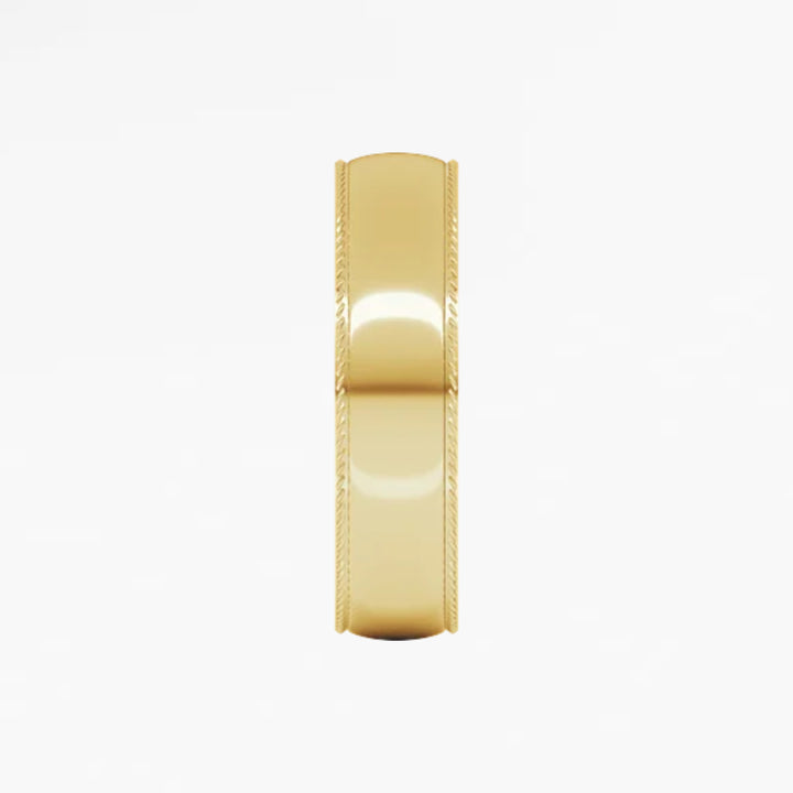 GOVAN VIII Half Round Wedding Band