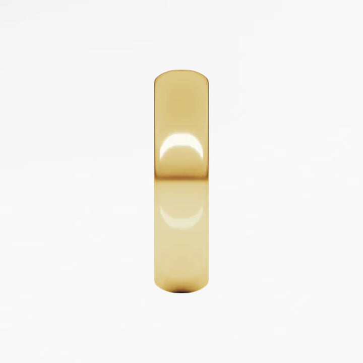 GOVAN I Half Round Wedding Band