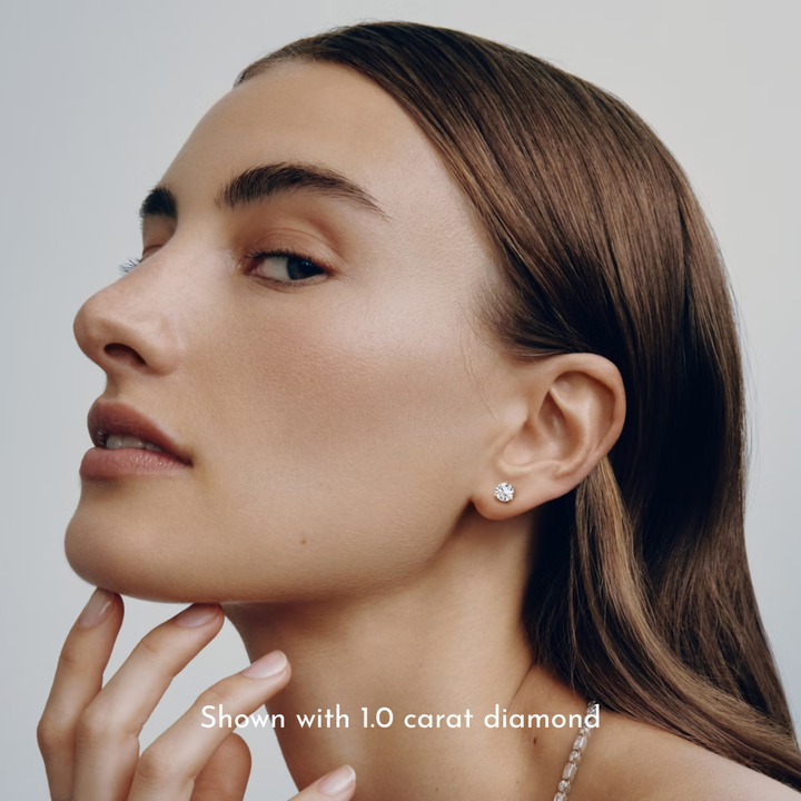 Bloomlight™ Round Brilliant Diamond Stud Earrings