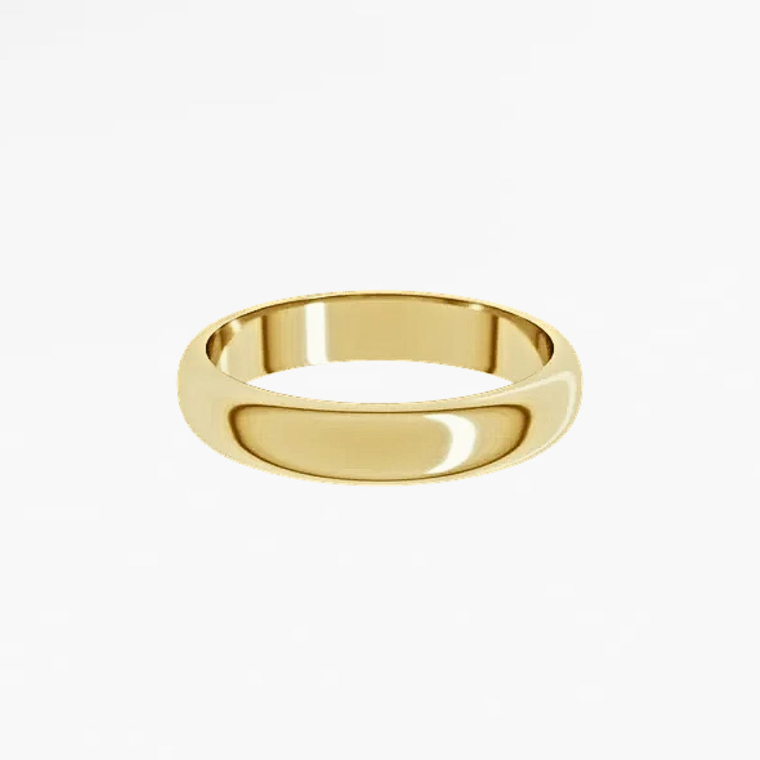 GOVAN I Half Round Wedding Band