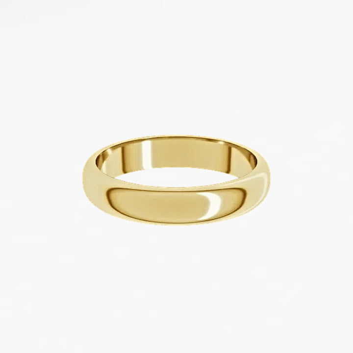 GOVAN I Half Round Wedding Band