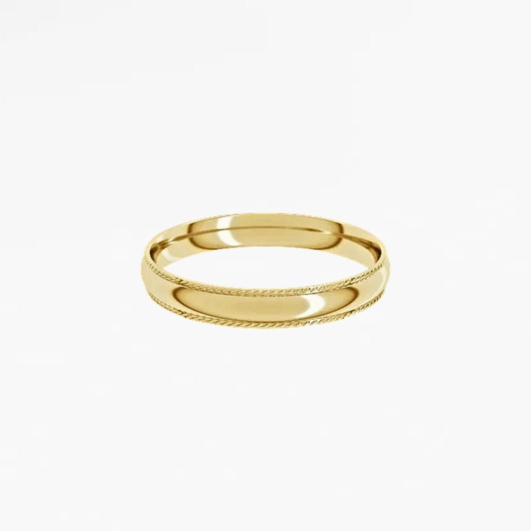 GOVAN VIII Half Round Wedding Band