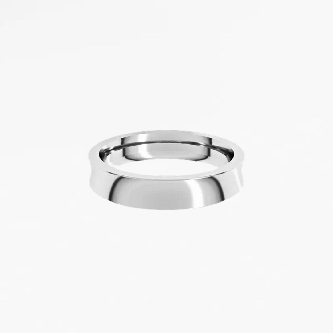 KEOMA I Concave Wedding Band
