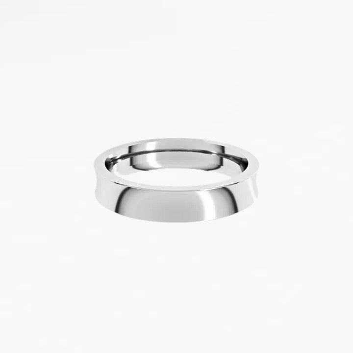 KEOMA I Concave Wedding Band