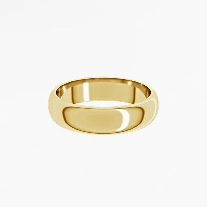 GOVAN I Half Round Wedding Band