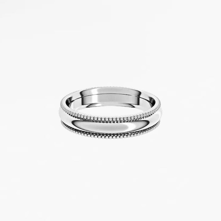 GOVAN IX Half Round Wedding Band