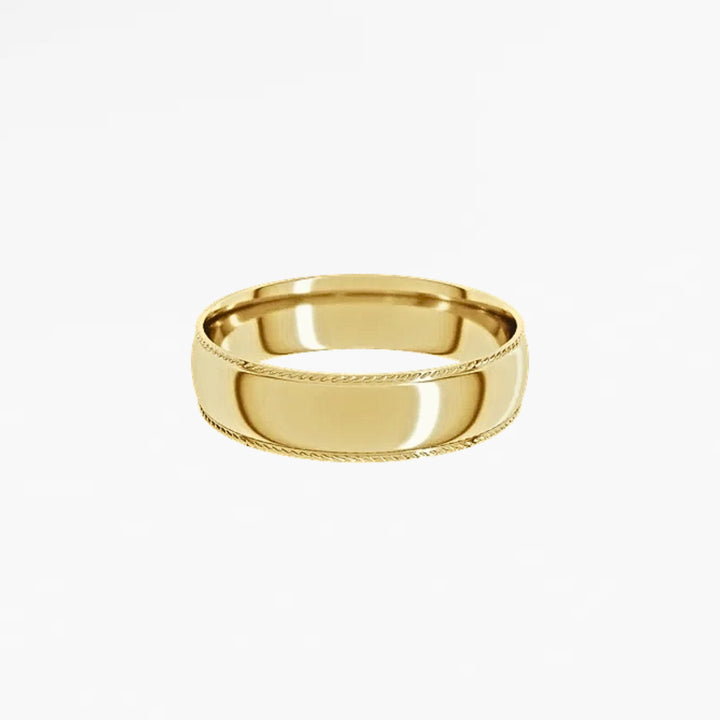 GOVAN VIII Half Round Wedding Band