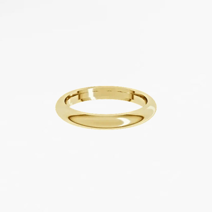 GOVAN III Half Round Wedding Band