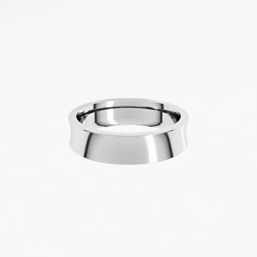 KEOMA I Concave Wedding Band