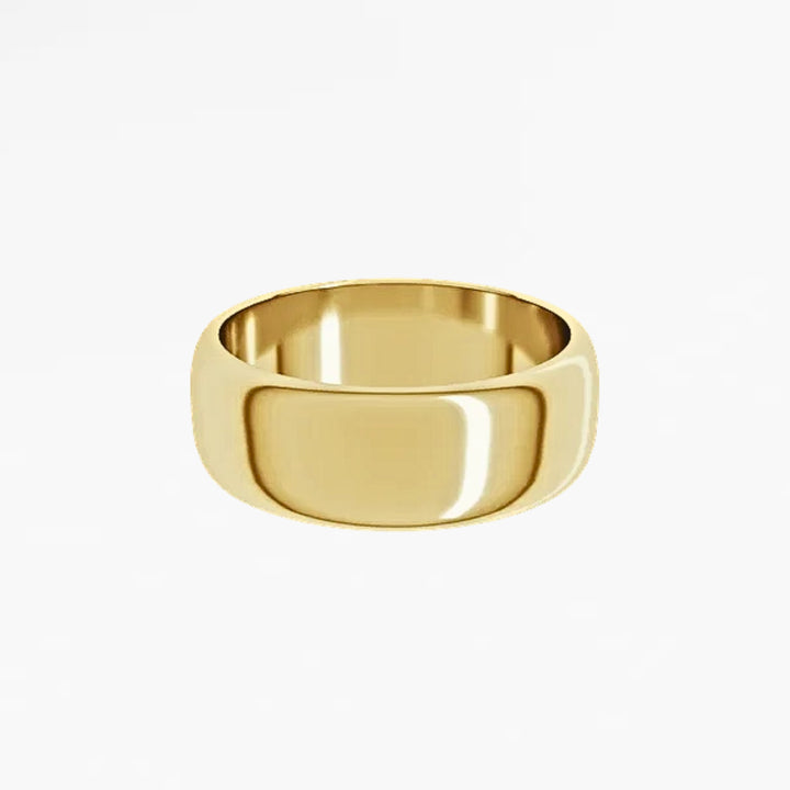 GOVAN I Half Round Wedding Band