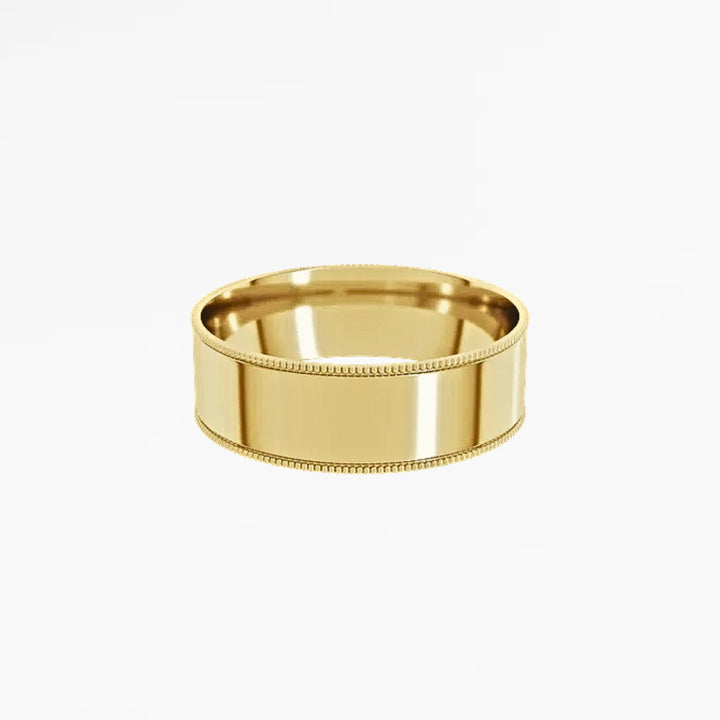 DALMENY V Flat Wedding Band