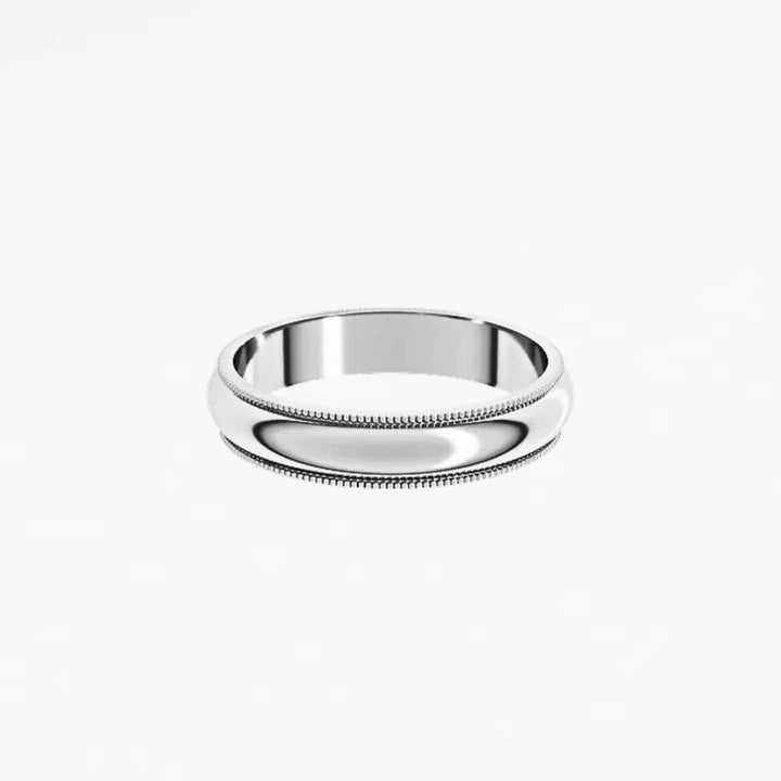 GOVAN VI Half Round Wedding Band