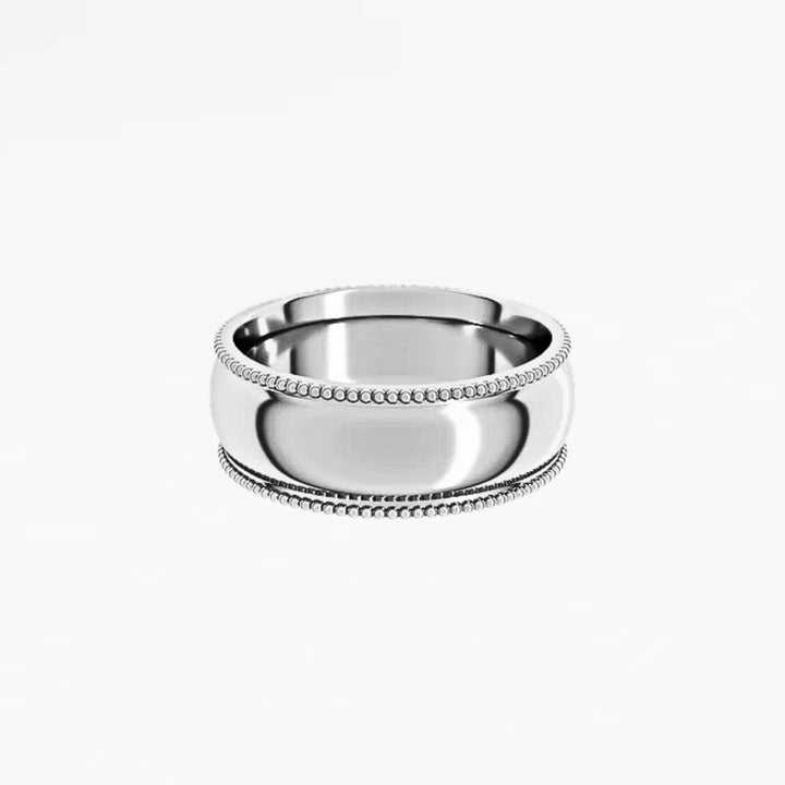GOVAN IX Half Round Wedding Band