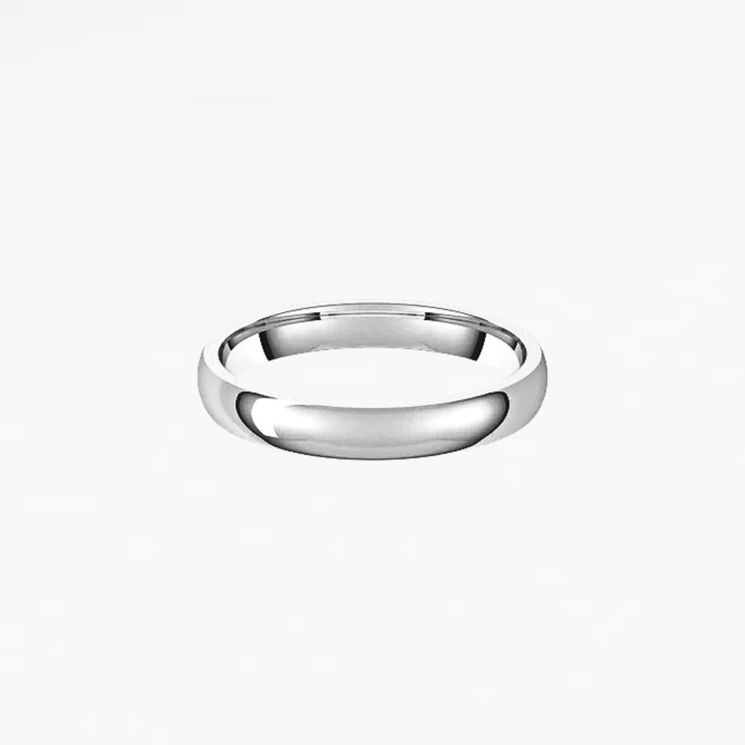 GOVAN IV Half Round Wedding Band