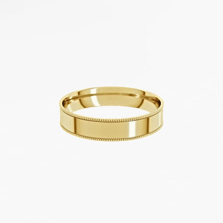 DALMENY V Flat Wedding Band