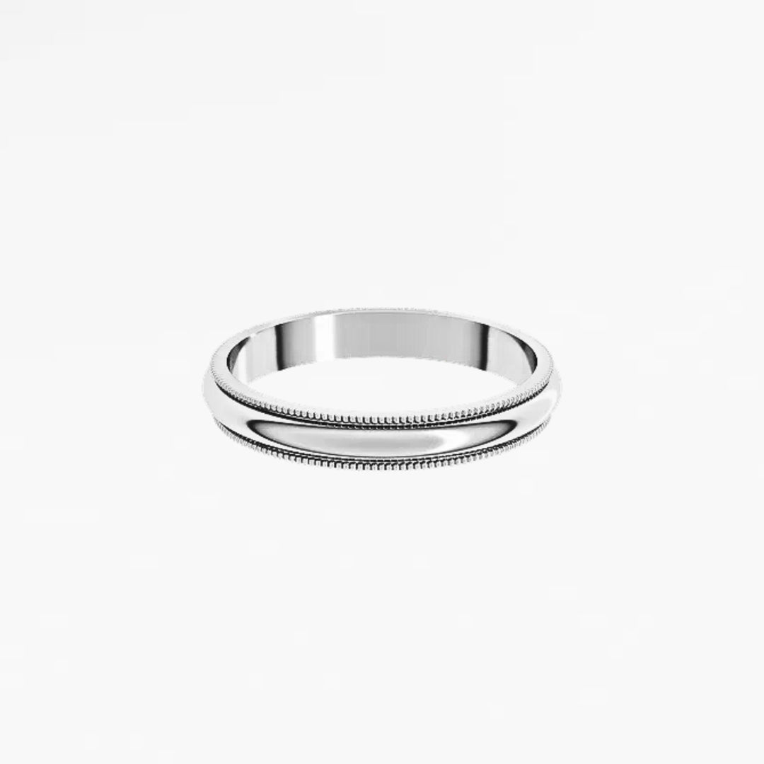GOVAN VI Half Round Wedding Band