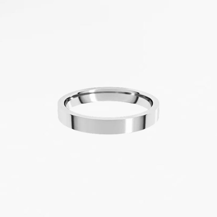 DALMENY III Flat Wedding Band