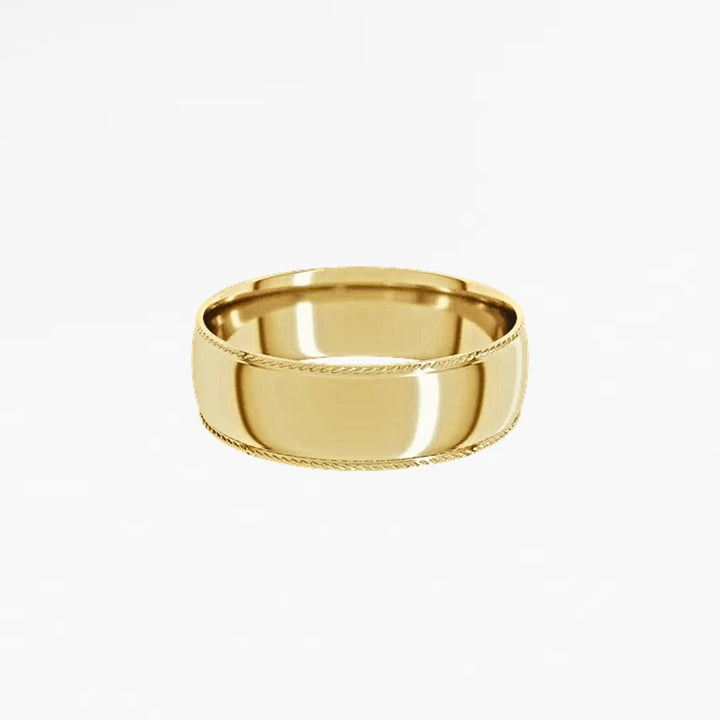 GOVAN VIII Half Round Wedding Band